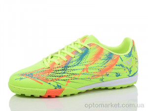 Купить Футбольне взуття дитячі DIWB25652-1 lime-cyan-orange Difeno зелений