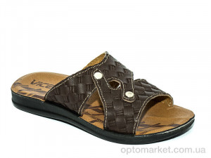 Купить Шльопанці дитячі ДМ031 коричневый Waldem коричневий