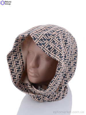 Каптур жіночі DR001-5 beige F.NDI бежевий  оптом от Optomarket