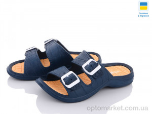 Купить Шльопанці дитячі DS Укр ПП09 т.синій-беж регулювання DS синій