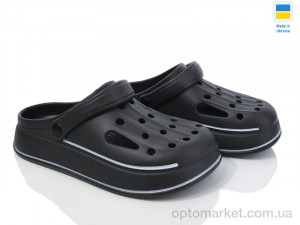 Купить Крокси чоловічі Е252 чорний Golden Lion синій