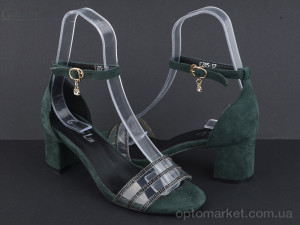 Босоніжки жіночі E285 Gallop Lin зелений  оптом от Optomarket