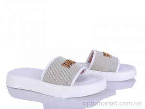 Шльопанці жіночі E530-2 Loretta білий  оптом от Optomarket