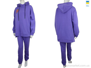 Спортивний костюм жіночі Єд B violet (06925) Obuvok фіолетовий  оптом от Optomarket