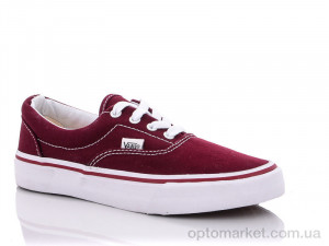 Купить Кеди жіночі ERA-B bordo V-ans бордовий