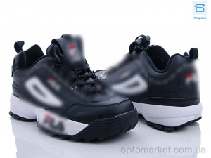 Купить Кросівки жіночі F0-02 чорно-білий F.la чорний