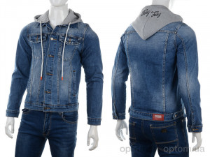 Куртка мужчины F1009 Fang Jeans синий  оптом от Optomarket