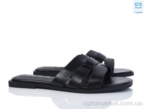 Шльопанці жіночі F175-2 L&M чорний  оптом от Optomarket