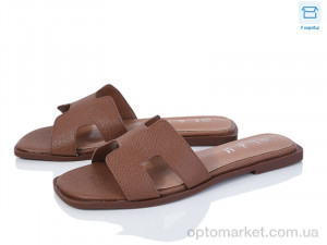 Купить Шльопанці жіночі F180-4 L&M коричневий