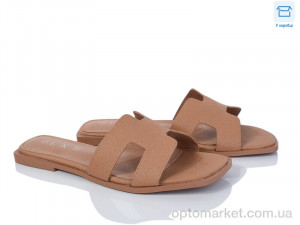 Купить Шльопанці жіночі F180-7 L&M коричневий