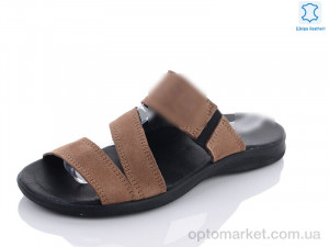 Купить Шльопанці чоловічі F25 бежевий D.esel коричневий