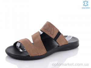 Шльопанці чоловічі F28-3 P.ada коричневий  оптом от Optomarket