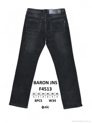 Джинси чоловічі F4513 фліс Baronjns сірий  оптом от Optomarket