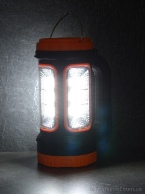 Техніка та електроніка F7872 ліхтар світлодіодний акумуляторний, зарядка USB, сонячна батарея, 1500mAh, 17*8см 7garden  оптом от Optomarket