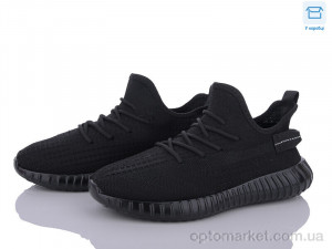 Купить Кросівки чоловічі F802-1 YZY чорний