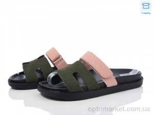 Купить Шльопанці жіночі F902-6 L&M зелений