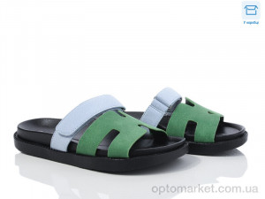 Купить Шльопанці жіночі F902-8 L&M зелений