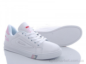 Кросівки жіночі F90L white-pink F.la білий  оптом от Optomarket