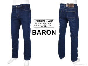 Джинси чоловічі FBR9270 фліс Baronjns синій  оптом от Optomarket