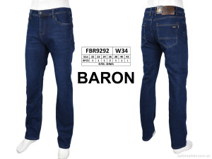 Джинси чоловічі FBR9292 фліс Baron синій  оптом от Optomarket
