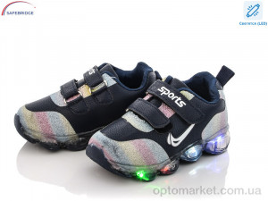 Купить Кросівки дитячі FC013-2 LED Леопард синій