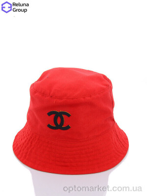 Панама жіночі FG007-5 red C.anel червоний  оптом от Optomarket