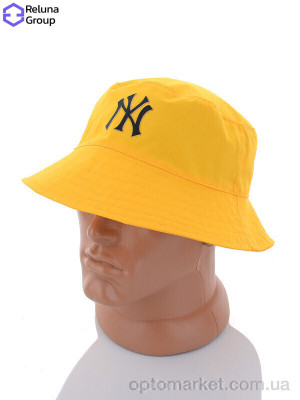 Панама чоловічі FR003-1 yellow N.w York жовтий  оптом от Optomarket