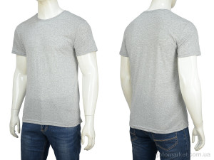 Футболка чоловічі Футболка Х/Б 004-1 grey Banko сірий  оптом от Optomarket