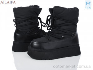 Купить Дутики жіночі G06-1 Ailaifa чорний