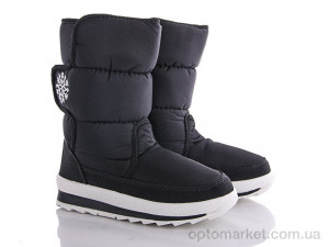 Купить Дутики жіночі G112-8 чор.снеж.б.п Selena чорний