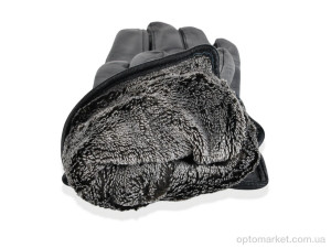 Рукавички чоловічі G114 black Anjela чорний  оптом от Optomarket