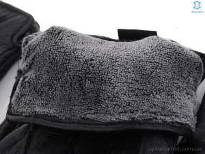 Рукавички чоловічі G115М шкіра-хутро black RuBi чорний  оптом от Optomarket
