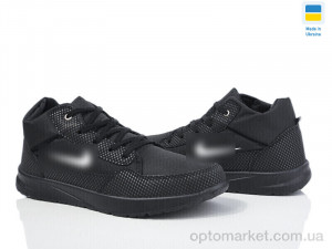 Купить Кросівки чоловічі G201 чорний фліс зима DeMur чорний