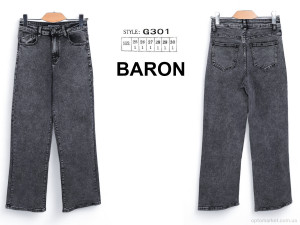 Джинси жіночі G301 Baron сірий  оптом от Optomarket