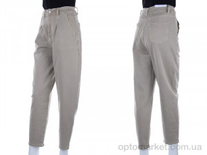 Брюки женские G607-7 khaki Saint Wish бежевый  оптом от Optomarket