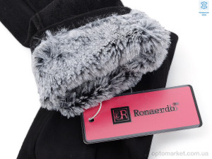 Рукавички жіночі H03 black Ronaerdo чорний  оптом от Optomarket