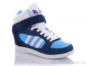 Снікерси жіночі H1067-3 A.idas синій  оптом от Optomarket