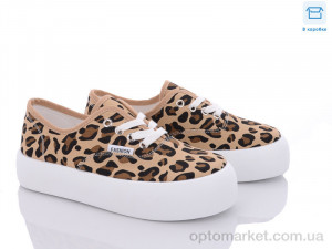 Купить Кеди жіночі H19 леопард Hozjir бежевий