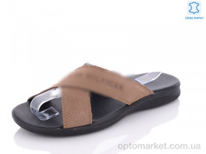 Купить Шльопанці чоловічі H5-3 T.mmy h.lfiger коричневий