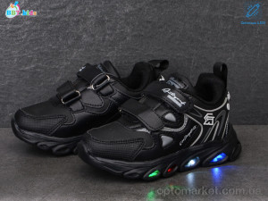 Кросівки дитячі H5761-1 LED bbt.kids чорний  оптом от Optomarket
