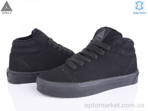 Купить Кеди жіночі HB770-3 шкіра Stilli чорний