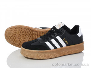 Кросівки жіночі HD22(143-48) black-white A.idas чорний  оптом от Optomarket