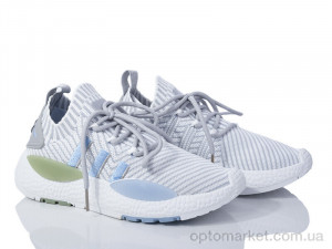 Купить Кросівки жіночі HD44(182-41) white-blue Violeta сірий