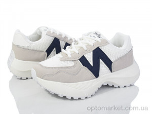 Купить Кросівки жіночі HD45(136-32)-2 white-blue Violeta сірий