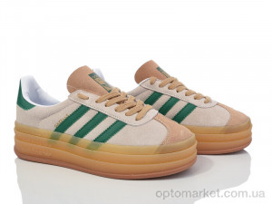 Кросівки чоловічі HD60-1106-5 beige-green A.idas бежевий  оптом от Optomarket