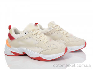 Купить Кросівки жіночі HD62-B1897-11 beige-red N.ke бежевий