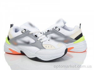 Купить Кросівки чоловічі HD63-A1897-7 white-yellow N.ke білий