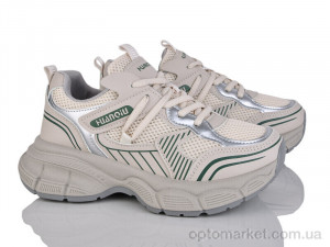 Купить Кросівки жіночі HQ66-356 Бабочка-Mengfuna-AESD бежевий