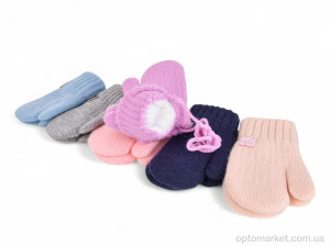 Рукавиці дитячі J1006 mix Королева  оптом от Optomarket