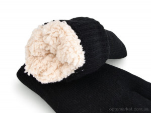 Рукавиці чоловічі J1030 black Number one чорний  оптом от Optomarket